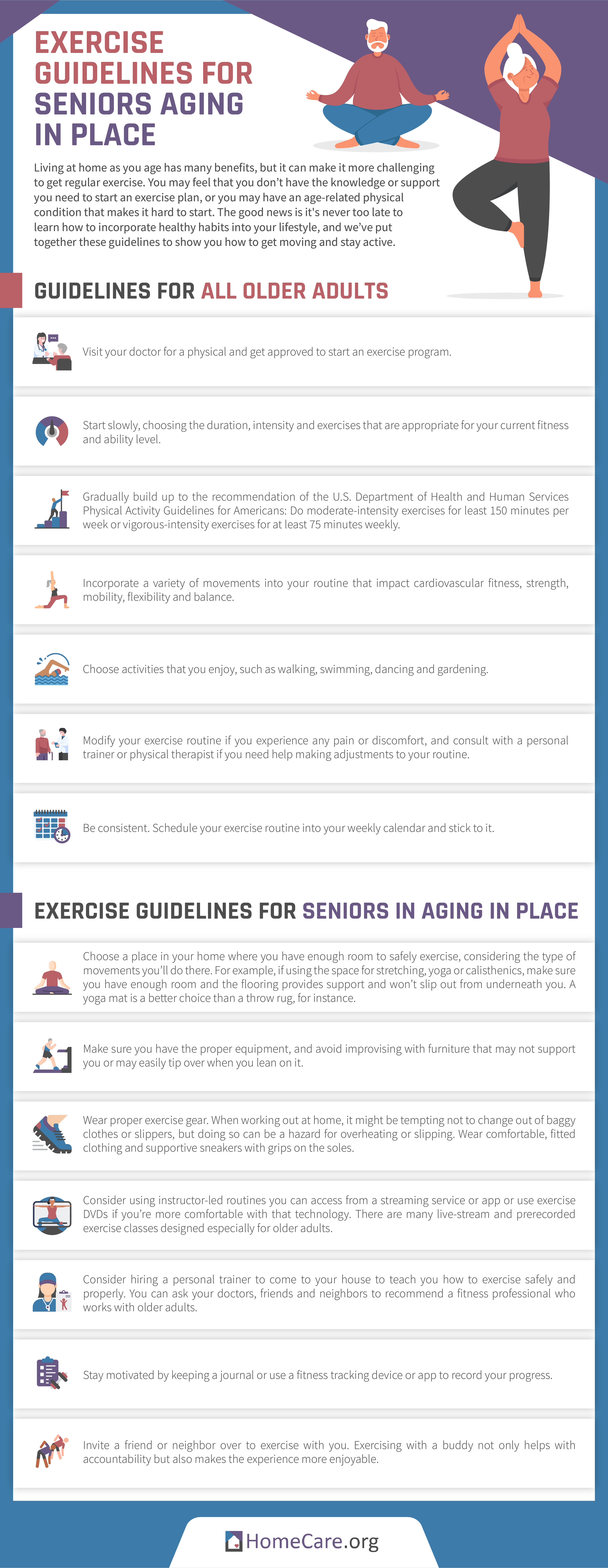 Guidelines for Seniors' Exercise